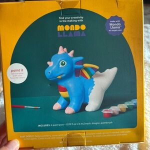 Mondo Llama -  Dragon Paint-Your-Own Kit.  Includes Paint & Brush.  NEW